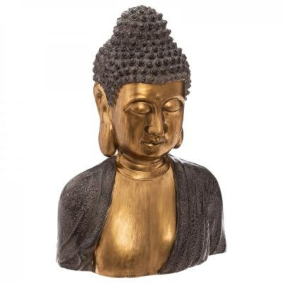 Statueta bust Buddha H41 gold din magnesia