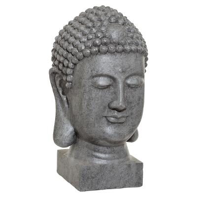 Statueta H51 cap Buddha din ciment de exterior