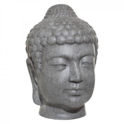 Statueta H66 cap Buddha de exterior din ciment