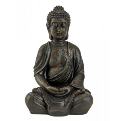 Statueta Buddha H31cm maro inchis